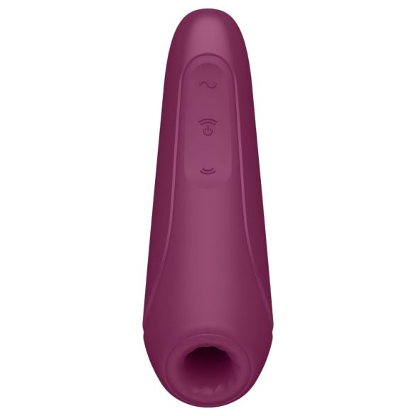 Satisfyer Curvy 1+ - nutikas õhulainete klitoristimulaator - punane