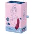 Satisfyer Curvy 1+ - nutikas õhulaine kliimaksija (punane)