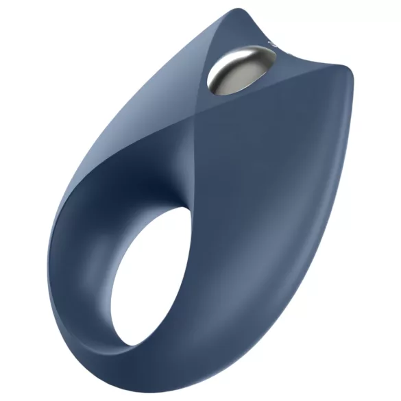Satisfyer Royal One - rakendusega juhitav vibreeriv peenisering meestele (sinine)