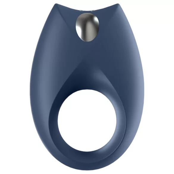 Satisfyer Royal One - rakendusega juhitav vibreeriv peenisering meestele (sinine)