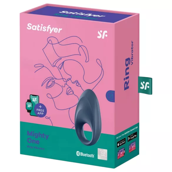Satisfyer Mighty One - nutikas vibraatoriga peenisekee - sinine