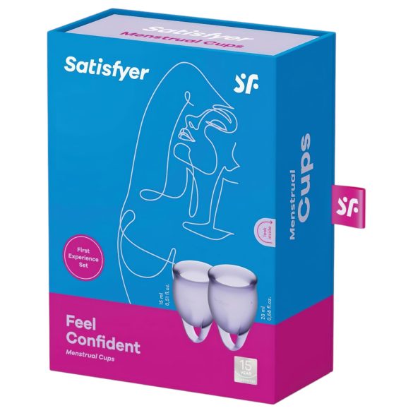 Satisfyer Feel Confident - menstruaalanumate komplekt - lilla