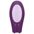 Satisfyer Double Joy - nutikas, veekindel paarivibraator (lilla)
