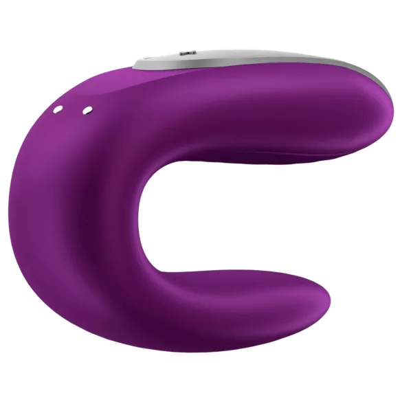 Satisfyer Double Fun - rakendusega juhitav paaride vibraator (lilla)
