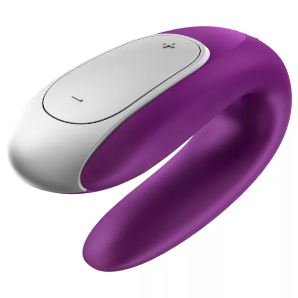 Satisfyer Double Fun - rakendusega juhitav paaride vibraator (lilla)