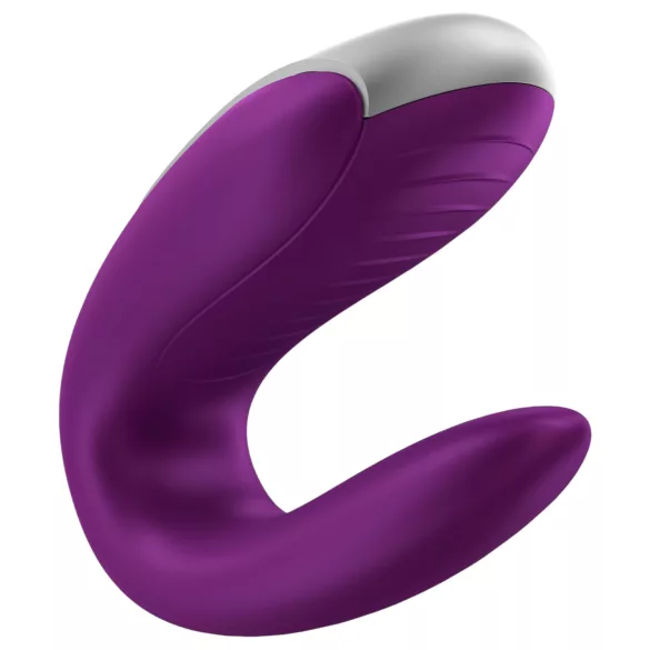 Satisfyer Double Fun - rakendusega juhitav paaride vibraator (lilla)