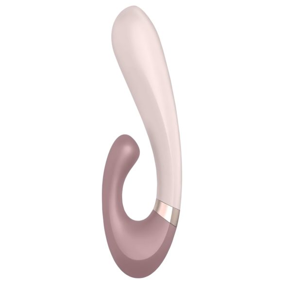 Satisfyer Heat Wave - soojendusega vibreeriv vibraator - kaugjuhitav - beež