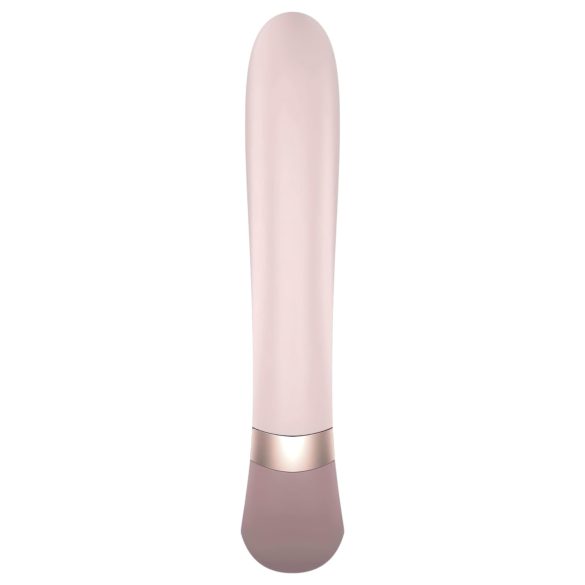 Satisfyer Heat Wave - soojendusega vibreeriv vibraator - kaugjuhitav - beež