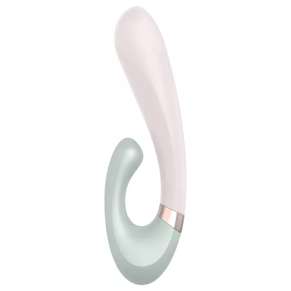 Satisfyer Heat Wave - Äpiga juhitav soojendusega vibraator (mündiroheline)