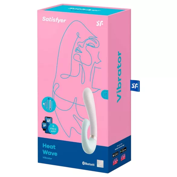 Satisfyer Heat Wave - Äpiga juhitav soojendusega vibraator (mündiroheline)