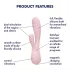 Satisfyer Mono Flex - rakendusega juhitav vibraator (roosa)