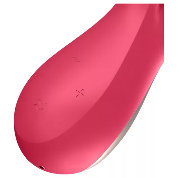 Satisfyer Mono Flex - vee- ja nutikindel vibreeriv vibraator - punane
