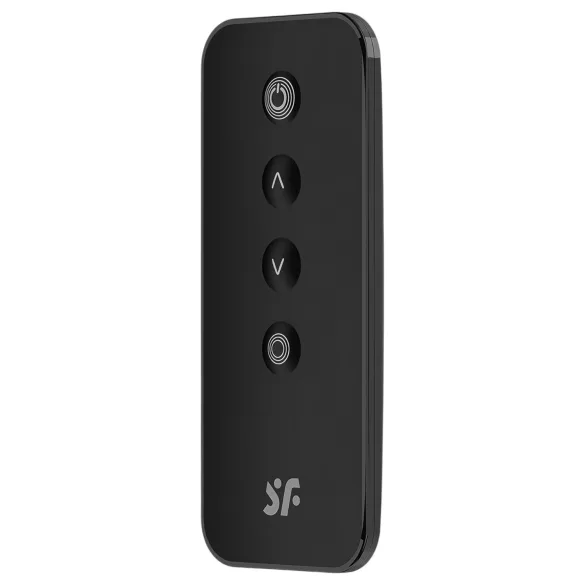 Satisfyer Ribbed Petal - juhtmevaba vibreeriv muna - must