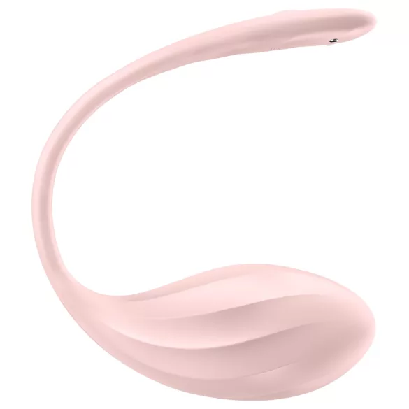 Satisfyer Ribbed Petal - juhtmevaba vibreeriv muna - roosa