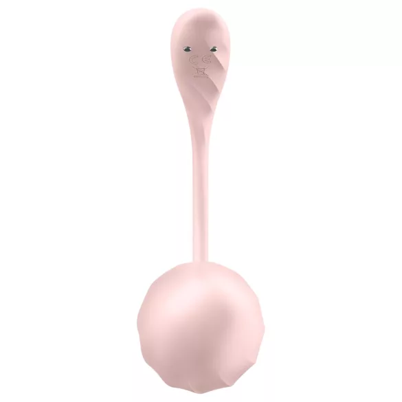 Satisfyer Ribbed Petal - juhtmevaba vibreeriv muna - roosa