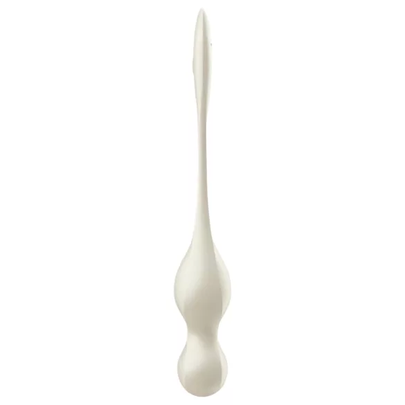 Satisfyer Love Birds 1 - rakendusega juhitav vibreeriv geishapall (valge)