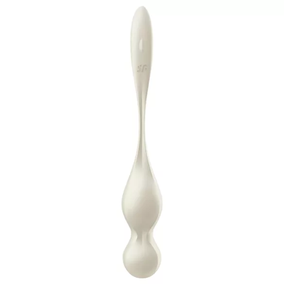 Satisfyer Love Birds 1 - rakendusega juhitav vibreeriv geishapall (valge)