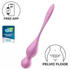   Satisfyer Love Birds 1 - rakenduse juhitav vibrovaagnahelmes (roosa)