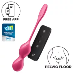   Satisfyer Love Birds 2 - rakendusega juhitav vibreeriv geishakuul (roosa)