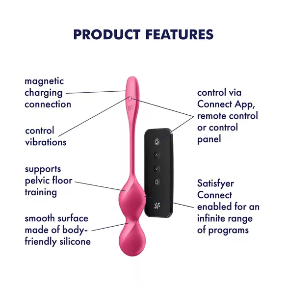 Satisfyer Love Birds 2 - rakendusega juhitav vibreeriv geishakuul (roosa)
