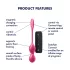Satisfyer Love Birds 2 - rakendusega juhitav vibreeriv geishakuul (roosa)