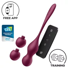   Satisfyer Love Birds Vary - rakendusega juhitav vibreeriv geishakuul (punane)