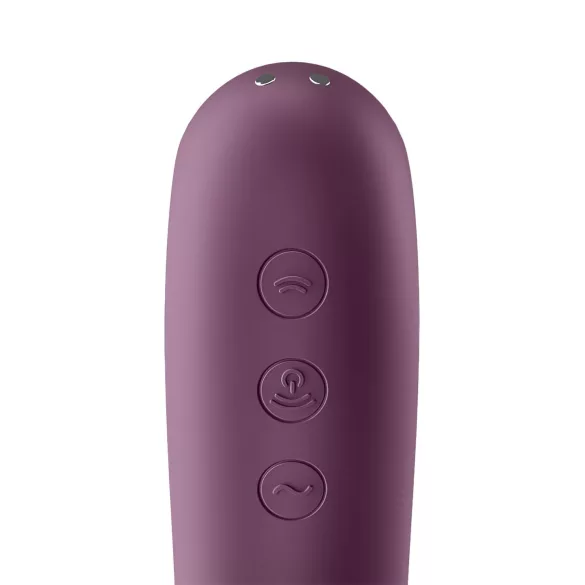 Satisfyer Dual Kiss - 2in1 tupe ja kliitori vibraator - lilla