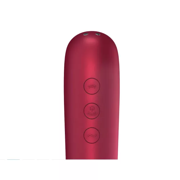 Satisfyer Dual Love - nutikas tupe- ja kliitorivibraator - punane