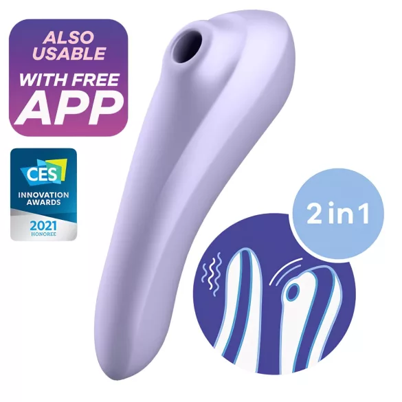 Satisfyer Dual Pleasure - õhulainete ja vibraator 2in1 - lilla