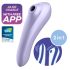 Satisfyer Dual Pleasure - nutikas 2in1 õhulainevibraator (lilla)