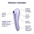 Satisfyer Dual Pleasure - nutikas 2in1 õhulainevibraator (lilla)