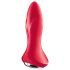 Satisfyer Rotator Plug 1 - pärlitega anaalvibraator (punane)