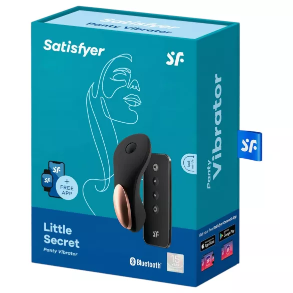 Satisfyer Little Secret - nutikas kliitorivibraator - veekindel must
