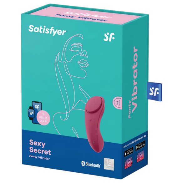 Satisfyer Sexy Secret - nutikas vee­kindel püksikute vibraator - punane