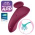Satisfyer Sexy Secret - nutikas veekindel aluspükste vibraator (punane)