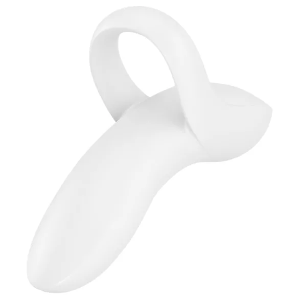 Satisfyer Bold Lover - akuga veekindel sõrmevibraator - valge