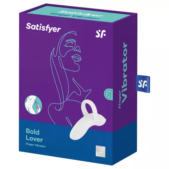 Satisfyer Bold Lover - akuga veekindel sõrmevibraator - valge