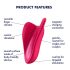 Satisfyer High Fly - laetav, veekindel kliitorivibraator (roosa)