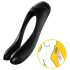 Satisfyer Candy Cane - akuga veekindel kahesaruline vibraator (must)