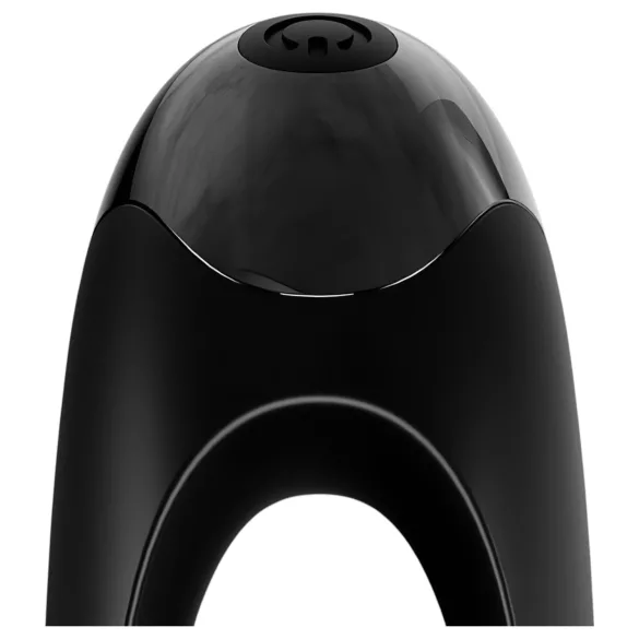 Satisfyer Candy Cane - vee- ja akukindel kaheharuline vibraator - must