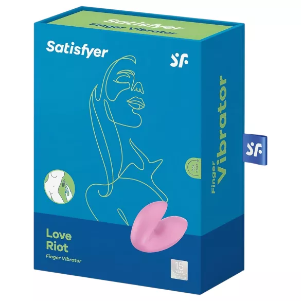 Satisfyer Love Riot - akuga, veekindel sõrmevibraator (roosa)