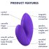 Satisfyer Love Riot - laetav veekindel sõrmevibraator (lilla)