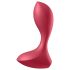 Satisfyer Backdoor Lover - akutoitega veekindel anaaldildo (punane)
