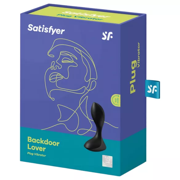 Satisfyer Backdoor Lover - akuga veekindel anaalseks vibraator must
