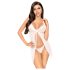 Penthouse After Sunset - läbipaistev babydoll ja stringid (valge) - M/L