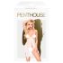 Penthouse Sweet Beast - babydoll pesukomplekt roosimuster valge