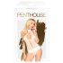 Penthouse Täiuslik Armuke - kaelapaelaga bodi (valge) - M/L