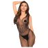 Penthouse Wild Catch - musta võrkbodysuit ilma varrukateta - XL