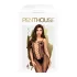Penthouse Drop-Dead - võrkmustriga avatud catsuit - must