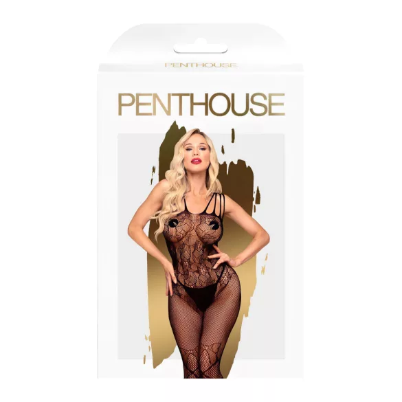Penthouse Dirty Mind - avatud võrkbodysuit - must - XL